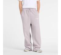 New Balance Homme Trackside Fleece Pant en Gris/Vert, Polaire Poly, Taille M