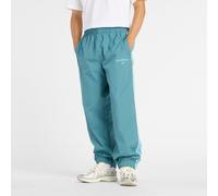 New Balance Homme Trackside Woven Pant en Bleu/Blanc, Polytissé, Taille S