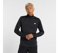 New Balance Knit 1/4 Zip Haut Manches Longues Hommes-Noir S
