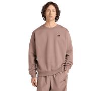 New Balance Linear Graphic Crew Homme - Sweats, Marron - Taille L - Jersey de coton Brown L