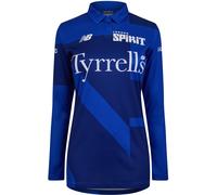 New Balance Long-Sleeve Cricket Polo Shirt Équipe Royale 10 (S) Female