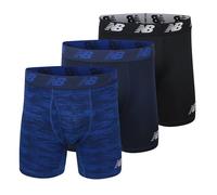 New Balance Premium 6 Inch Boxer Shorts Multipack In Blue/black Taille: L | Sous-vêtements Outlet | Homme | Bleu