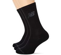 New Balance Lot de 3 paires de chaussettes unisexes, noir, L UK