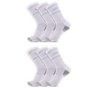 New Balance Lot de 6 paires de chaussettes rembourrées unisexes Performance Crew - 6 et 12 paires - Moisture WickingCrew, Blanc (6 paires), Large