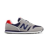 New Balance Homme 373v2 Basket, Gris, Bleu Marine, Rouge, 37 EU