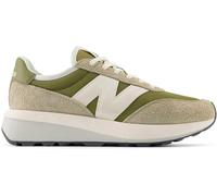 New Balance Men's 370 Mesh And Suede Runners Vert/Blanc 8 (42) Male