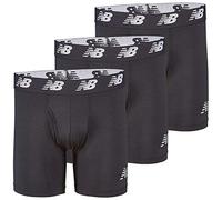 New Balance Men's 6" Boxer Brief Fly Front with Pouch, 3-Pack of 6 inch Tagless Underwear