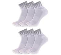 New Balance Men's and Women's Performance Cushioned Ankle Socks-6 Pairs-Moisture Wicking Cheville, Blanc, L Mixte