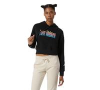 New Balance NB Essentials Celebrate Sweat à Capuche en Polaire pour Femme, Noir, Medium