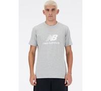 New Balance Nb Essentials Logo T-shirt In Grey Taille: M | T-shirts avec imprimés Outlet | Homme | Gris