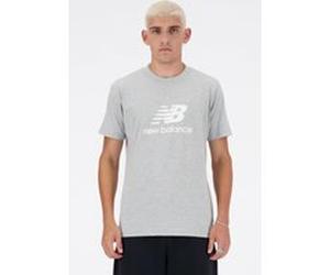 New Balance Nb Essentials Logo T-shirt In Grey Taille: M | T-shirts avec imprimés Outlet | Homme | Gris