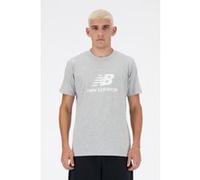 New Balance T-shirt Stacked Logo manches courtes gris clair Taille M