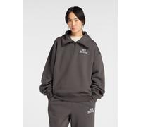 New Balance Femme Trackside Fleece Half Zip en Noir, Coton Fleece, Taille S