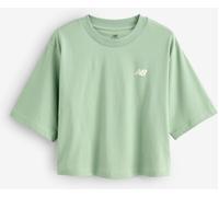 New Balance New Balance Green Womens Relaxed Linear Heritage T-Shirt