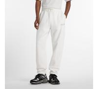 New Balance Linear Graphic Pant Homme - Pantalons, Blanc - Taille L - Jersey de coton White L