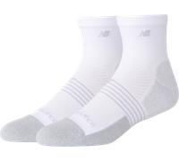 New Balance Pro Training Cushion QTR Socks 2 Pack Chaussettes M Blanc