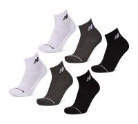 New Balance Quarter 6 Pack Unisexe - Chaussettes, Blanc - Taille 39-42 - Coton White 39-42