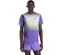 New Balance T-shirt Race Day Ultra Light Printed – ultraléger imprimé running Homme Violet M