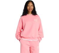 New Balance Femme Reimagined Fleece Crew en Rose, Coton Fleece, Taille M