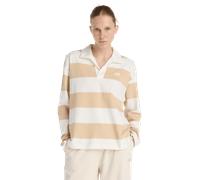 New Balance Rugby Long Sleeve Femme - Sweats, Marron - Taille S - Jersey de coton Brown S