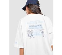 New Balance Run Club Boyfriend T-Shirt - Cream Marl L