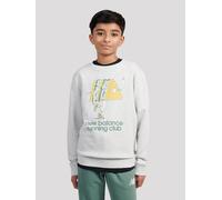 New Balance Running Club Cartoon Graphic Ft Crew Kids Sweat gris XL