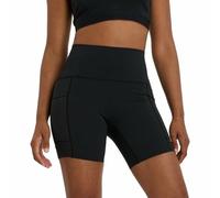 New Balance Sleek Pocket High Rise Short 6” Femme Noir - Shorts et cuissards standards de running femmes S