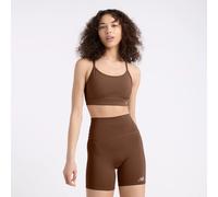 new balance Soutien-gorge de sport 'Essential' chocolat / gris clair, Taille S
