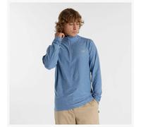 New Balance Space Dye 1/4 Zip Homme Bleu - Maillots de running hommes XL