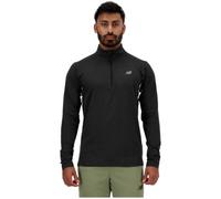 New Balance T-shirt manches longues Space Dye Half-Zip Noir S Homme