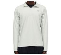 New Balance Sweat Space Dye Half-Zip Blanc Taille S