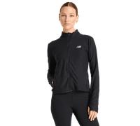 New Balance Space Dye Full Zip Femme - Vestes Zippees, Noir - Taille XS - Poly Jersey Black XS
