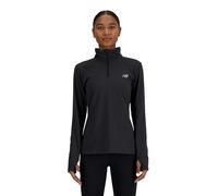 Vêtements New Balance Sport Essentials Space Dye Quarter Zip pour Femme M Noir