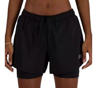 New Balance Sport Essentials 2-In-1 Short 3” Femme Noir - Shorts 2 en 1 de running femmes XS