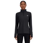 New Balance Sport Essentials Space Dye Half Zip Long Sleeve T-shirt Noir M Femme