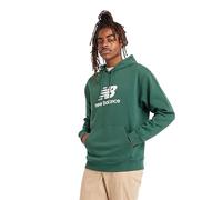 Sweat à capuche New Balance Sport Essentials Logo Crew vert blanc - M