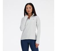 Haut 1 4 zip new balance sport essentials space dye gris femme