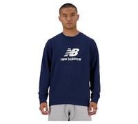 New Balance Stacked Logo French Terry Crew - NB Marine (428), Nny Navy, XL