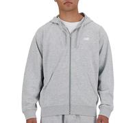 New Balance Sweat à Capuche zippé Stacked Logo French Terry - Gris athlétique, AG Gris athlétique, M/L