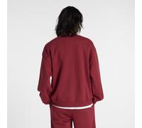 new balance Sweat-shirt 'Essentials' rouge foncé / blanc, Taille L