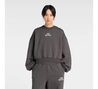 new balance Sweat-shirt 'Trackside' anthracite / blanc, Taille M