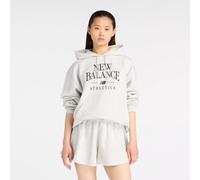 new balance Sweat-shirt 'Trackside' gris / blanc chiné, Taille L