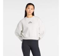 new balance Sweat-shirt 'Trackside' gris chiné / noir, Taille XL