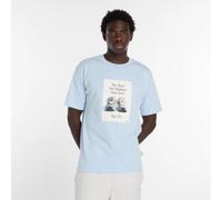 new balance T-Shirt '574' bleu ciel / noir / blanc, Taille XL