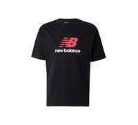 new balance T-Shirt 'Athletics' rouge vif / noir / blanc, Taille S