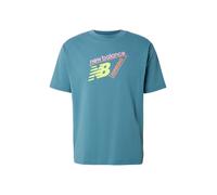 New Balance T-shirt Classic Tri-Logo Homme Bleu Coton Taille M