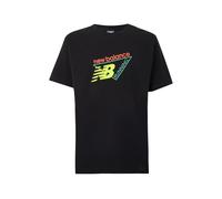 new balance T-Shirt 'Classic' bleu clair / jaune / orange clair / noir, Taille S