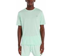 New Balance - T-shirt de trail running à séchage rapide - Athletics T-Shirt Cosmic Jade Heather pour Homme - Taille S - Vert Vert S