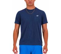 New Balance Athletics Short Sleeve T-shirt Bleu S Homme