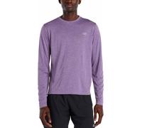 New Balance - T-shirt de trail running léger - Athletics Long Sleeve Candied Violet Heather pour Homme - Taille XL Violet XL